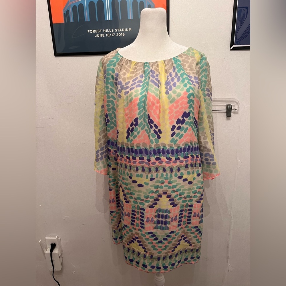 Shoshanna Multicolor Dot Print Fit & Flare Dress Size 2